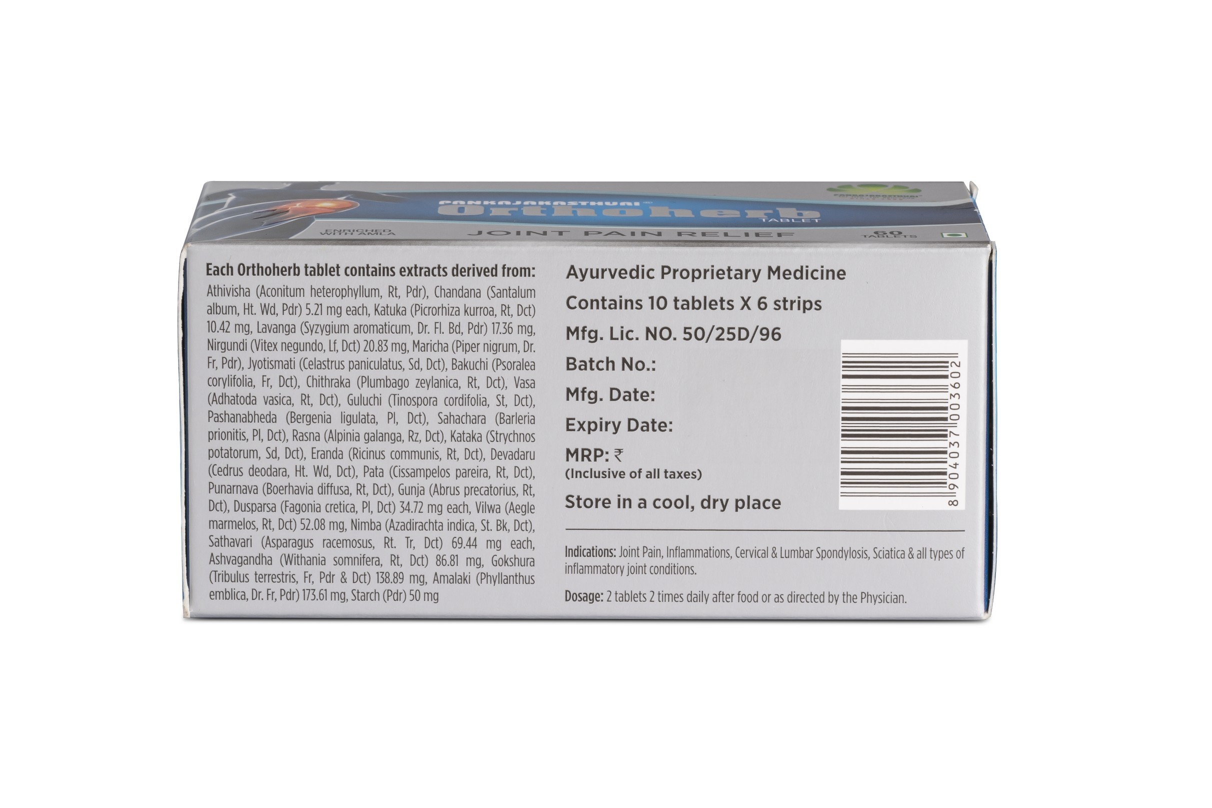 Buy Orthoherb Tablets Online Ayurvedic Medicine for Joint Pain